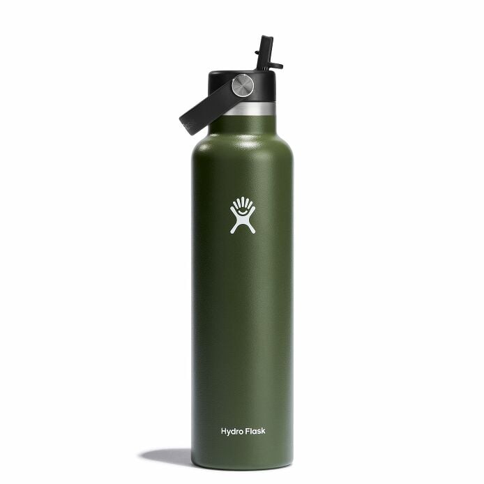 24 oz Standard Mouth w/ Flex Straw Cap - Olive F3