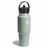 32 oz Wide Mouth Travel Bottle with Flex Straw Cap - Agave