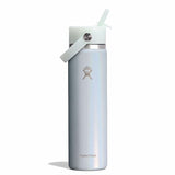 24 oz Wide Mouth with Flex Straw Cap - Glimmer Blue